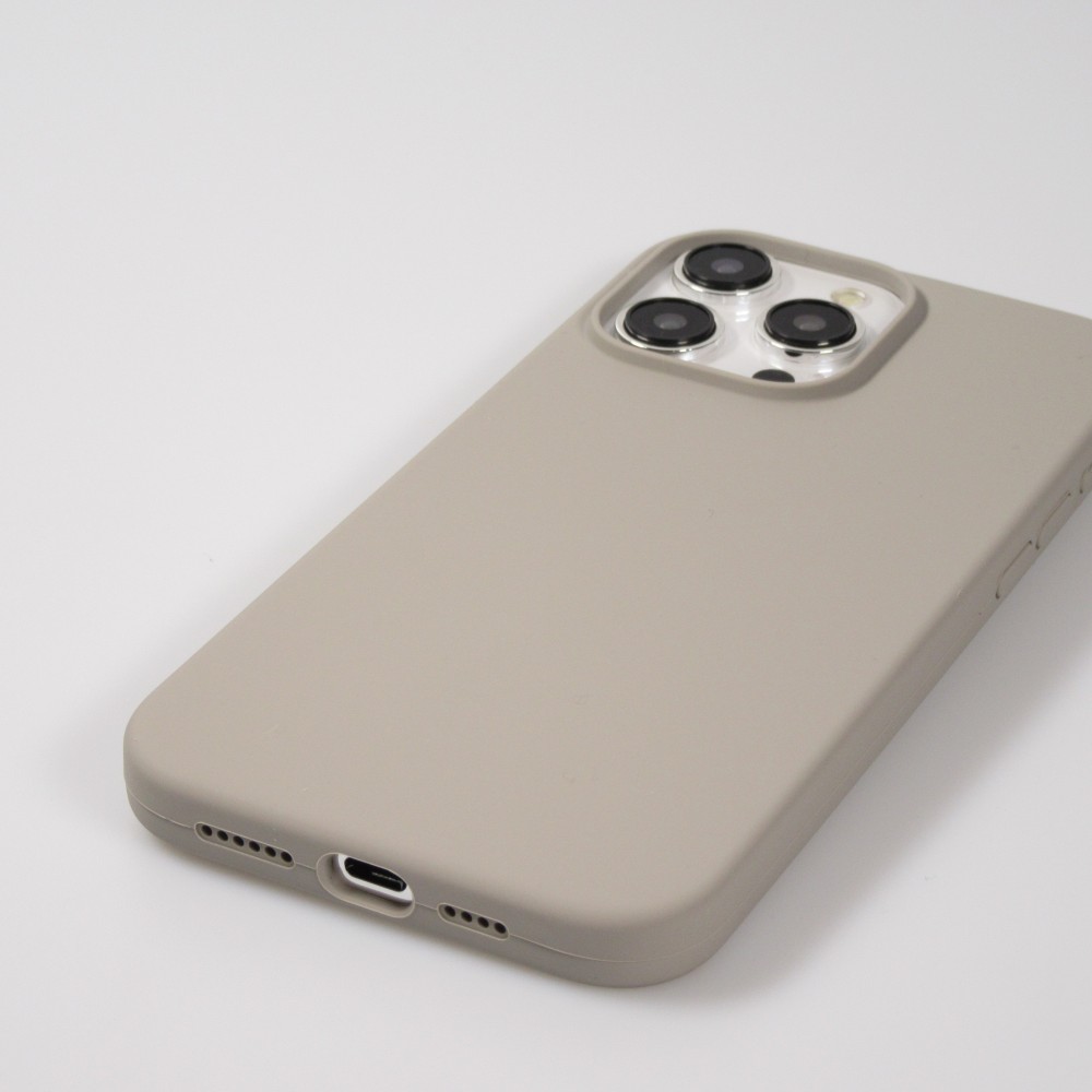 Coque iPhone 15 Pro - Soft Touch - Taupe