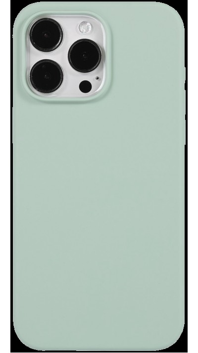 Coque iPhone 15 Pro - Soft Touch - Vert d'eau