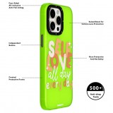 Coque iPhone 15 Pro - Youngkit @Blushing. ginger Positive Quotes Case - Noir