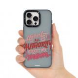 Coque iPhone 15 Pro - Youngkit @Blushing. ginger Positive Quotes Case - Noir