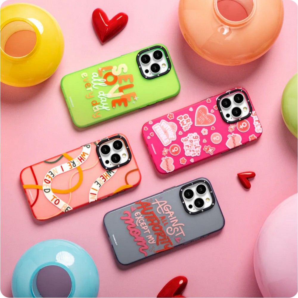 Coque iPhone 15 Pro - Youngkit @Blushing. ginger Positive Quotes Case - Noir