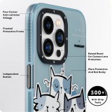 iPhone 15 Pro Case Hülle - Youngkit @Elizabeth Anderson Art Love Cat Case mit Magsafe  - Violett