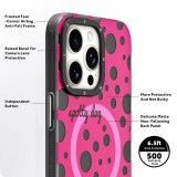 Coque iPhone 15 Pro - Youngkit Colorful Polka Dots Case avec Magsafe - Rouge
