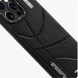 iPhone 15 Pro Case Hülle - Youngkit Passionate Backboard Leather Case mit Magsafe - Schwarz