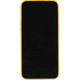 Coque iPhone 15 - Silicone Mat jaune