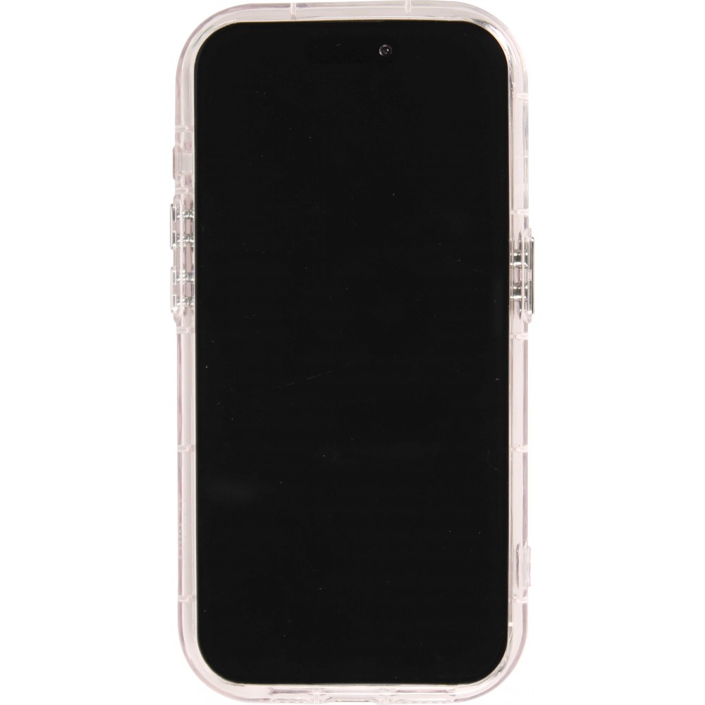 Coque iPhone 15 - Silicone Miroir Motivational - Argent