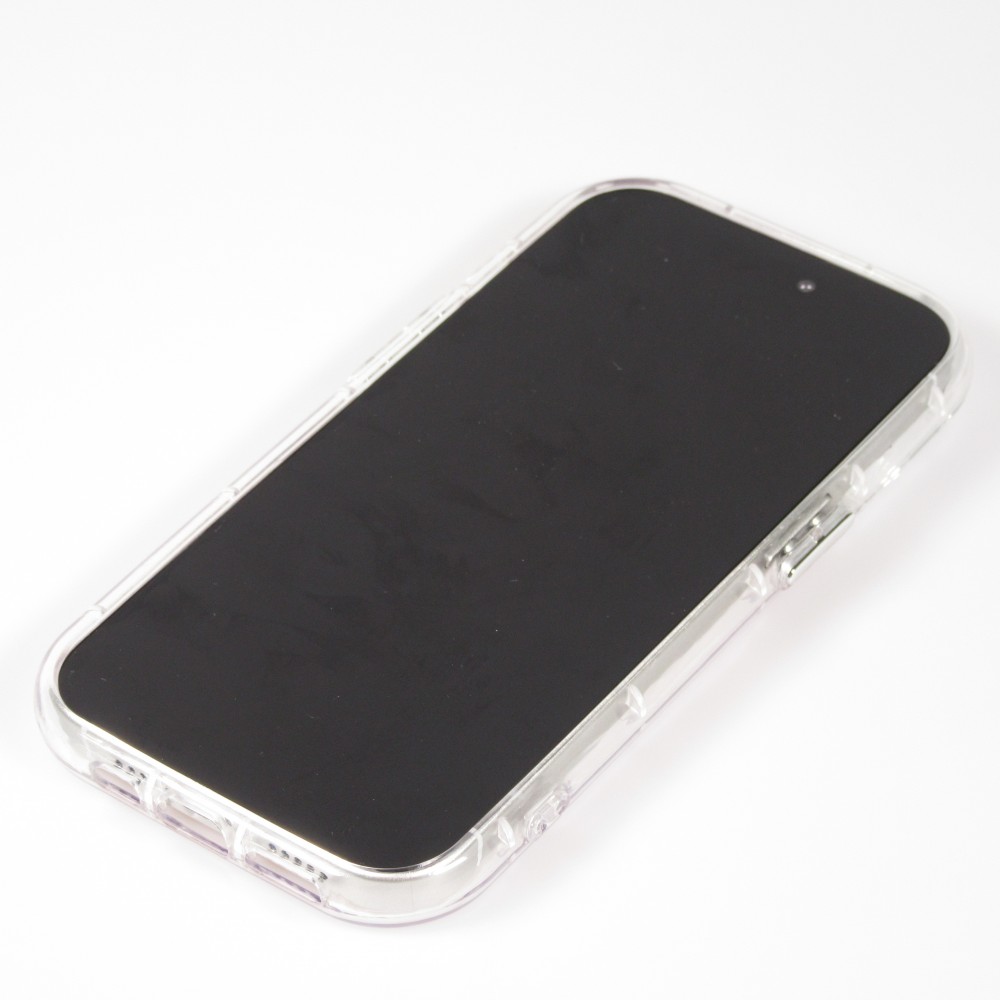 Coque iPhone 15 - Silicone Miroir Motivational - Argent