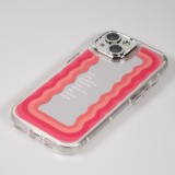 Coque iPhone 15 - Silicone Miroir Motivational - Argent