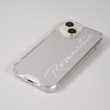 Coque iPhone 15 - Silicone Miroir Romantic - Argent