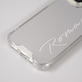 Coque iPhone 15 - Silicone Miroir Romantic - Argent