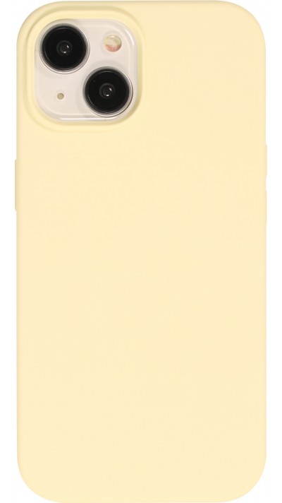 Coque iPhone 15 - Soft Touch - Jaune pastel