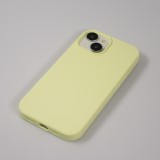 Coque iPhone 15 - Soft Touch - Jaune pastel