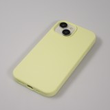 Coque iPhone 15 Plus - Soft Touch - Jaune pastel