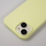 Coque iPhone 15 - Soft Touch - Jaune pastel