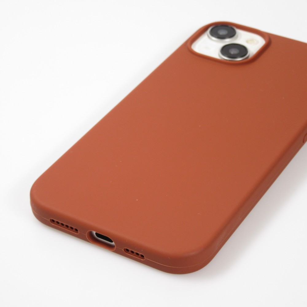 Coque iPhone 15 - Soft Touch - Terracotta