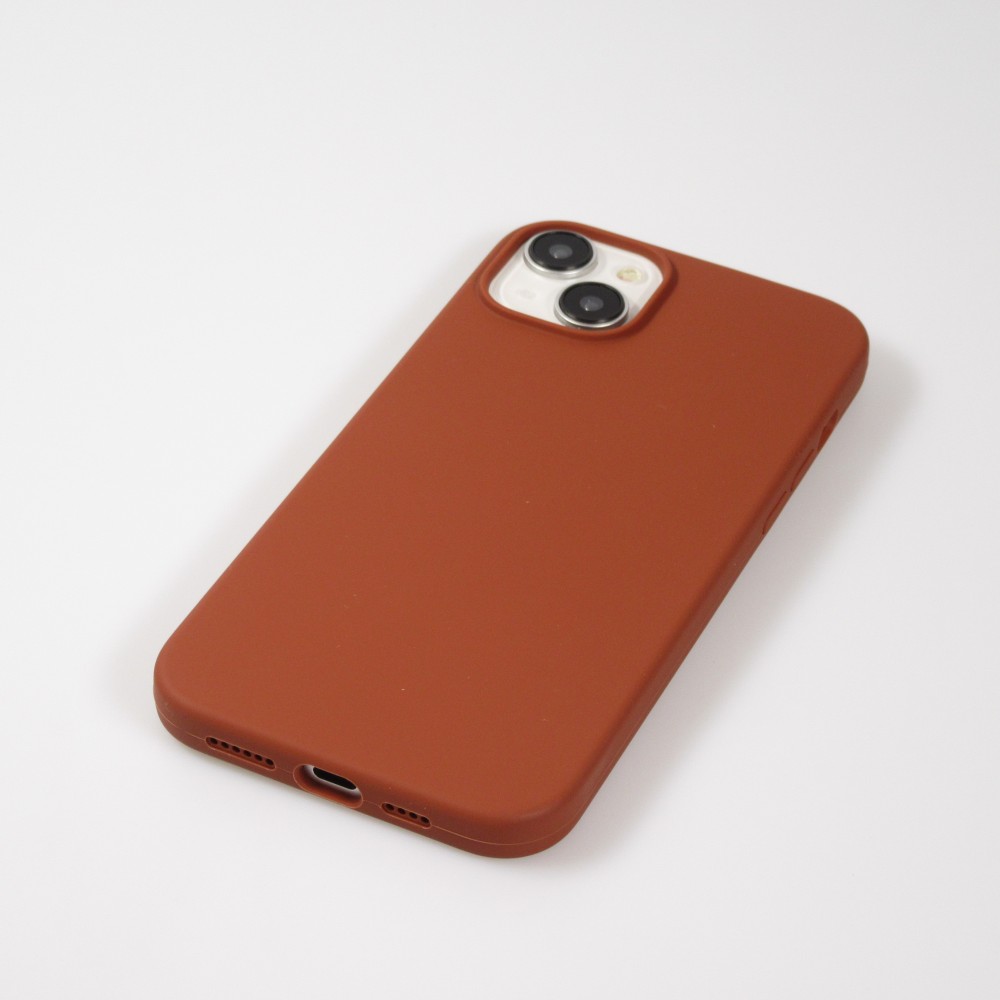 Coque iPhone 15 - Soft Touch - Terracotta