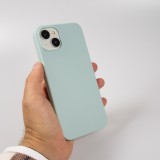 Coque iPhone 15 - Soft Touch - Vert d'eau