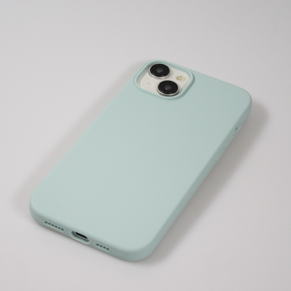 Coque iPhone 15 Plus - Soft Touch - Vert d'eau