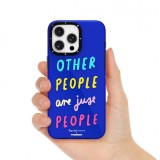 Coque iPhone 15 - Youngkit @LisadotDesign Positive Quotes Case Overthink this