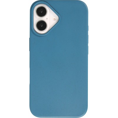 Coque iPhone 16 - Bio Eco-Friendly biodégradable écologique nature - Bleu