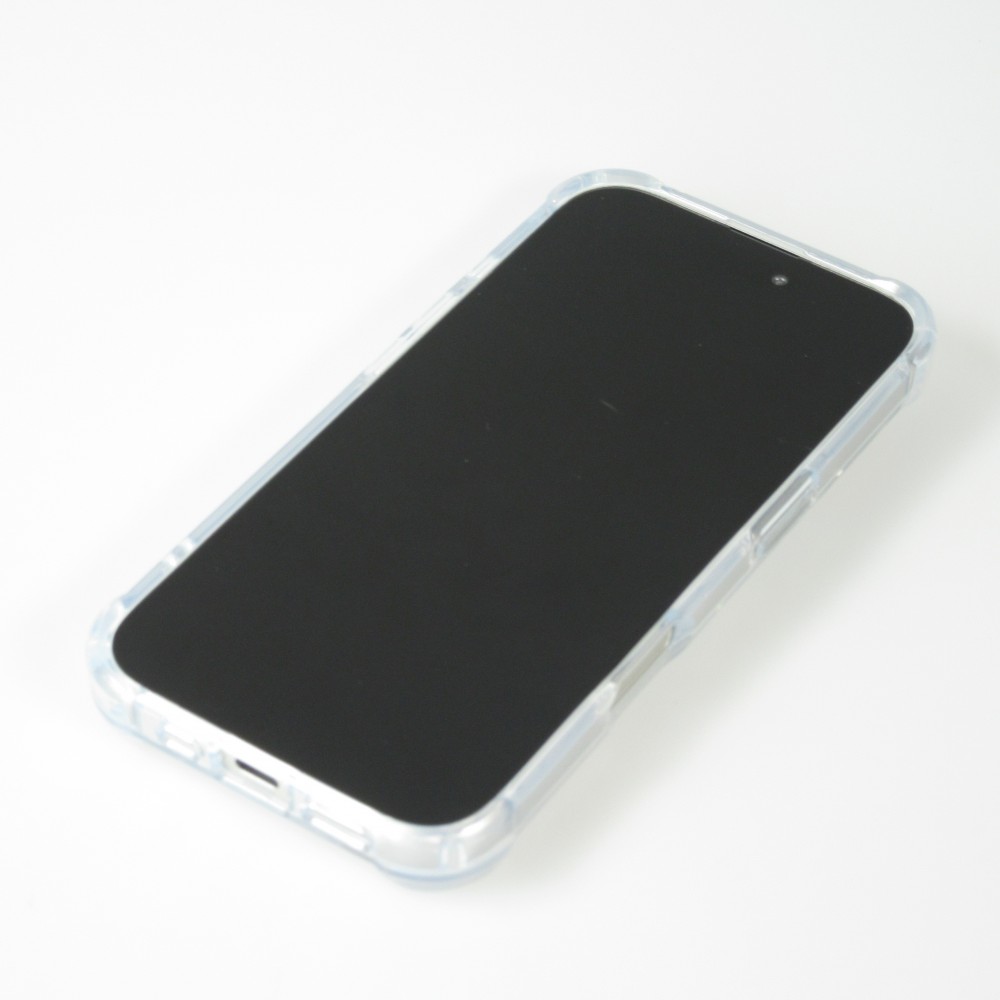 iPhone 16 Case Hülle - Gummi Transparent Gel Bumper mit extra Schutz für Ecken Antischock