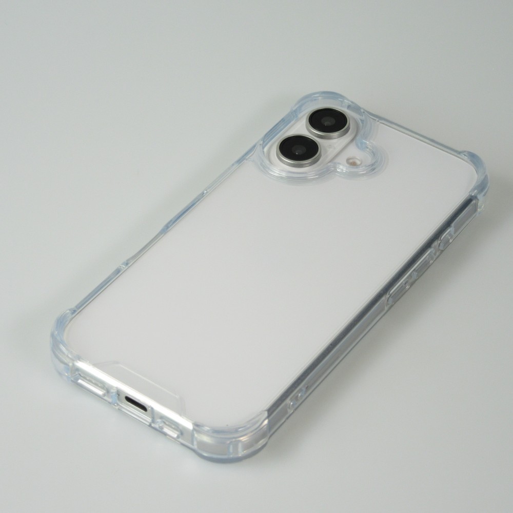 iPhone 16 Case Hülle - Gummi Transparent Gel Bumper mit extra Schutz für Ecken Antischock