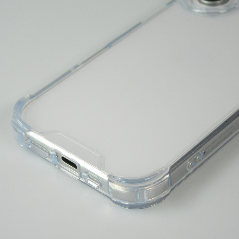 iPhone 16 Case Hülle - Gummi Transparent Gel Bumper mit extra Schutz für Ecken Antischock
