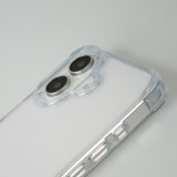 iPhone 16 Case Hülle - Gummi Transparent Gel Bumper mit extra Schutz für Ecken Antischock