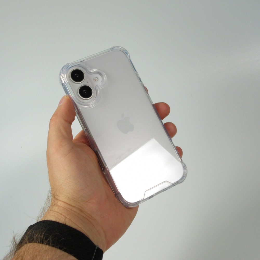 iPhone 16 Case Hülle - Gummi Transparent Gel Bumper mit extra Schutz für Ecken Antischock