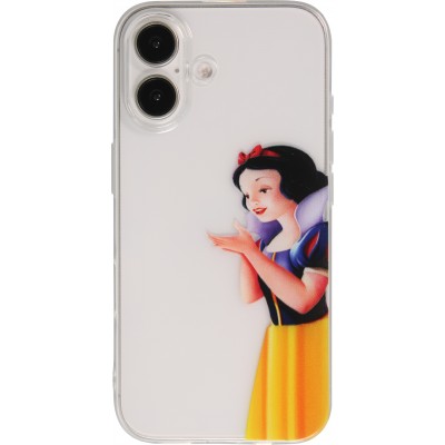 Coque iPhone 16 - Gel cartoon Blanche neige