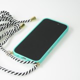 iPhone 16 Plus Case Hülle - Bio Eco-Friendly Vegan mit Handykette Necklace - Türkis