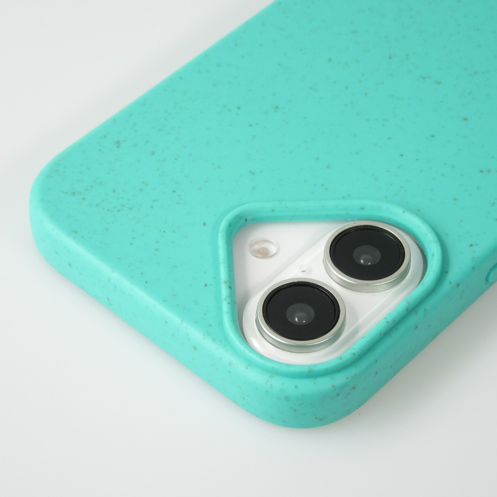 iPhone 16 Plus Case Hülle - Bio Eco-Friendly Vegan mit Handykette Necklace - Türkis