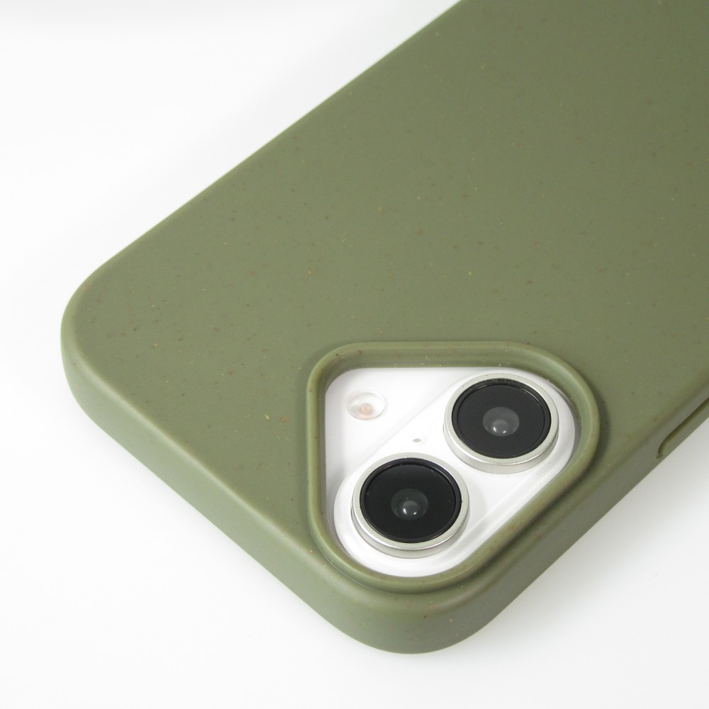 Coque iPhone 16 Plus - Bio Eco-Friendly nature avec cordon collier - Vert foncé