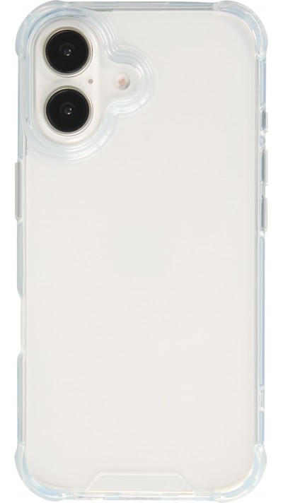 Coque iPhone 16 Plus - Gel Transparent Silicone Bumper anti-choc avec protections pour coins
