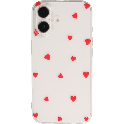 Coque Samsung Galaxy S26 - Gel petit coeur transparent - Rouge