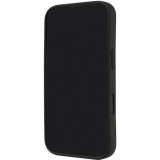 iPhone 16 Pro Case Hülle - Audi Silikon Soft Touch mit Logo - Schwarz