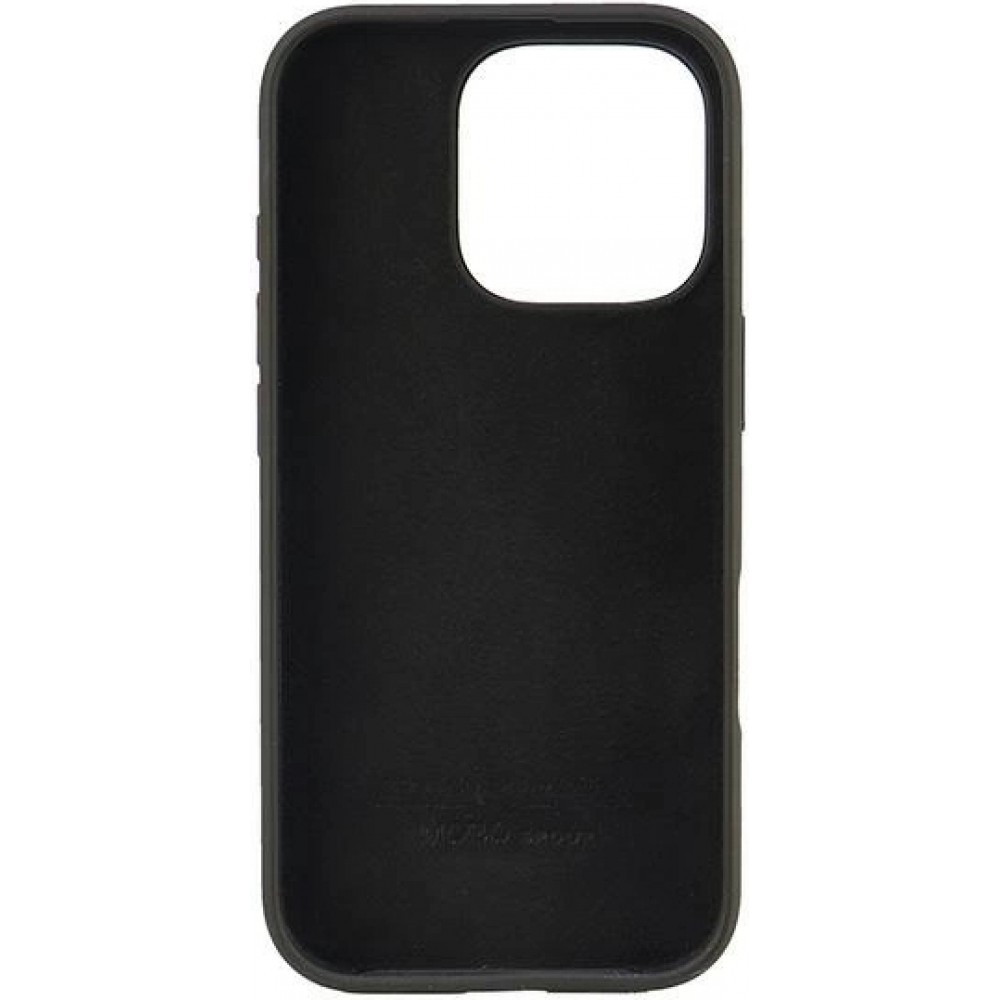 iPhone 16 Pro Case Hülle - Audi Silikon Soft Touch mit Logo - Schwarz