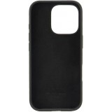 iPhone 16 Pro Case Hülle - Audi Silikon Soft Touch mit Logo - Schwarz