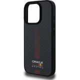 Coque iPhone 16 Pro Max - Red Bull Racing Carbon Powerbar MagSafe - Noir