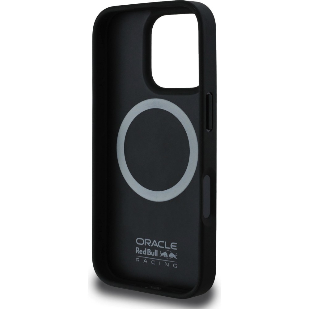 Coque iPhone 16 Pro Max - Red Bull Racing Carbon Powerbar MagSafe - Noir