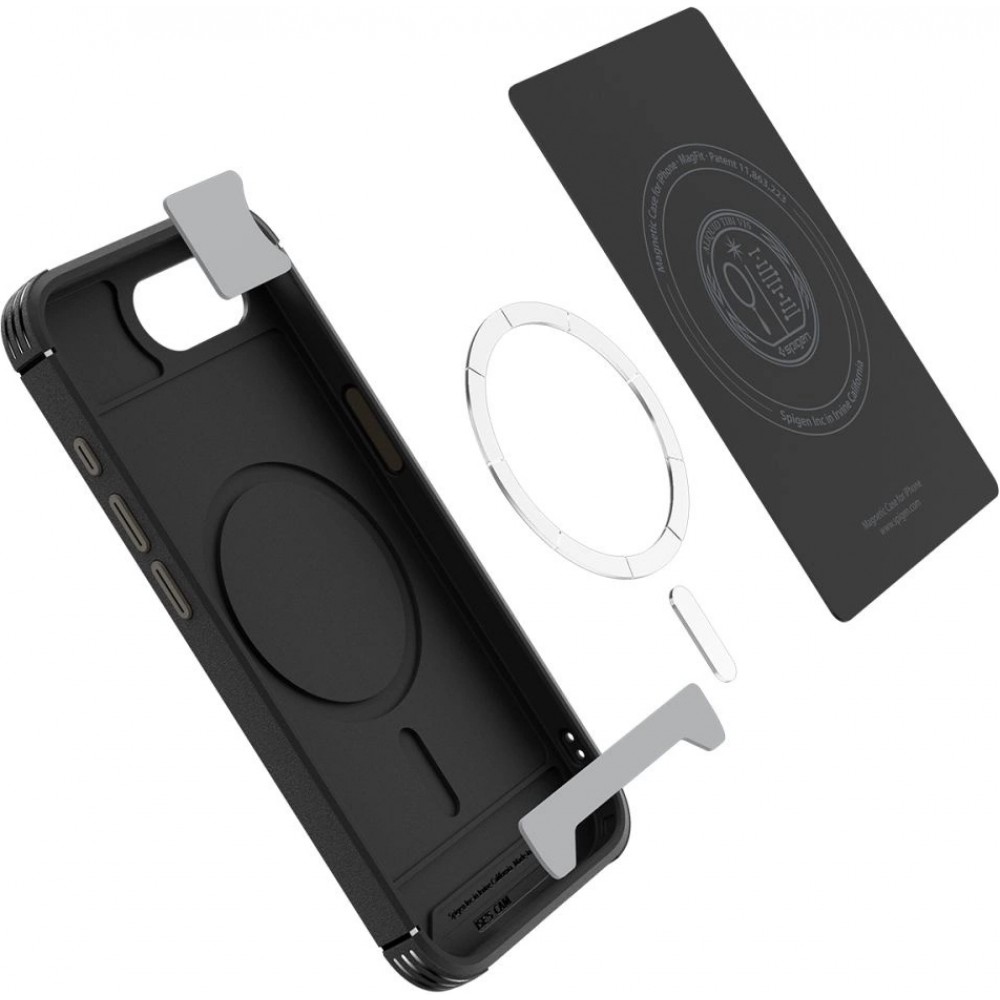 Coque iPhone 16e - Spigen Core Armor MagSafe - Noir