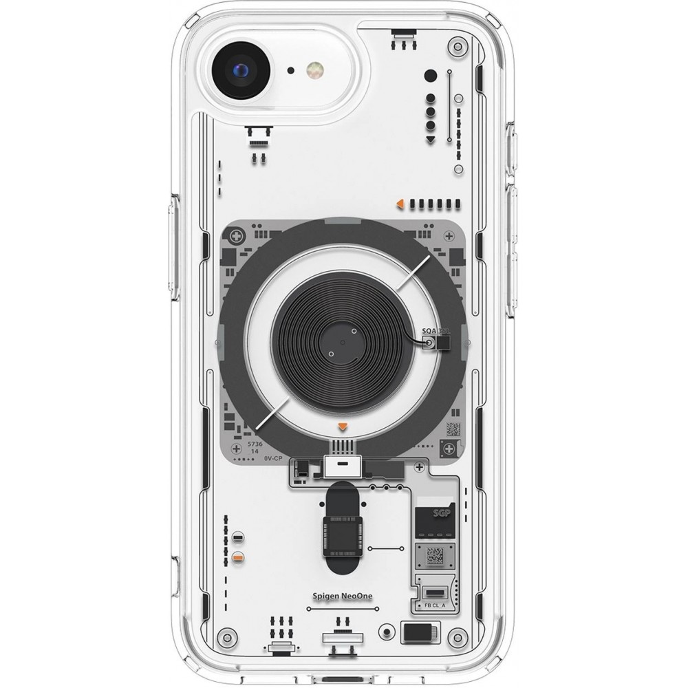 Coque iPhone 16e - Spigen Ultra Hybrid MagSafe Neo One - Transparent