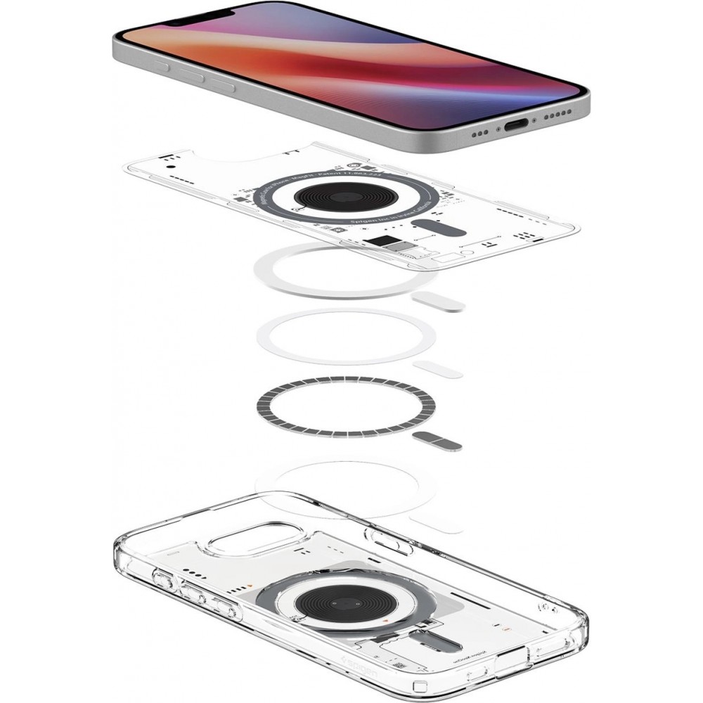 Coque iPhone 16e - Spigen Ultra Hybrid MagSafe Neo One - Transparent