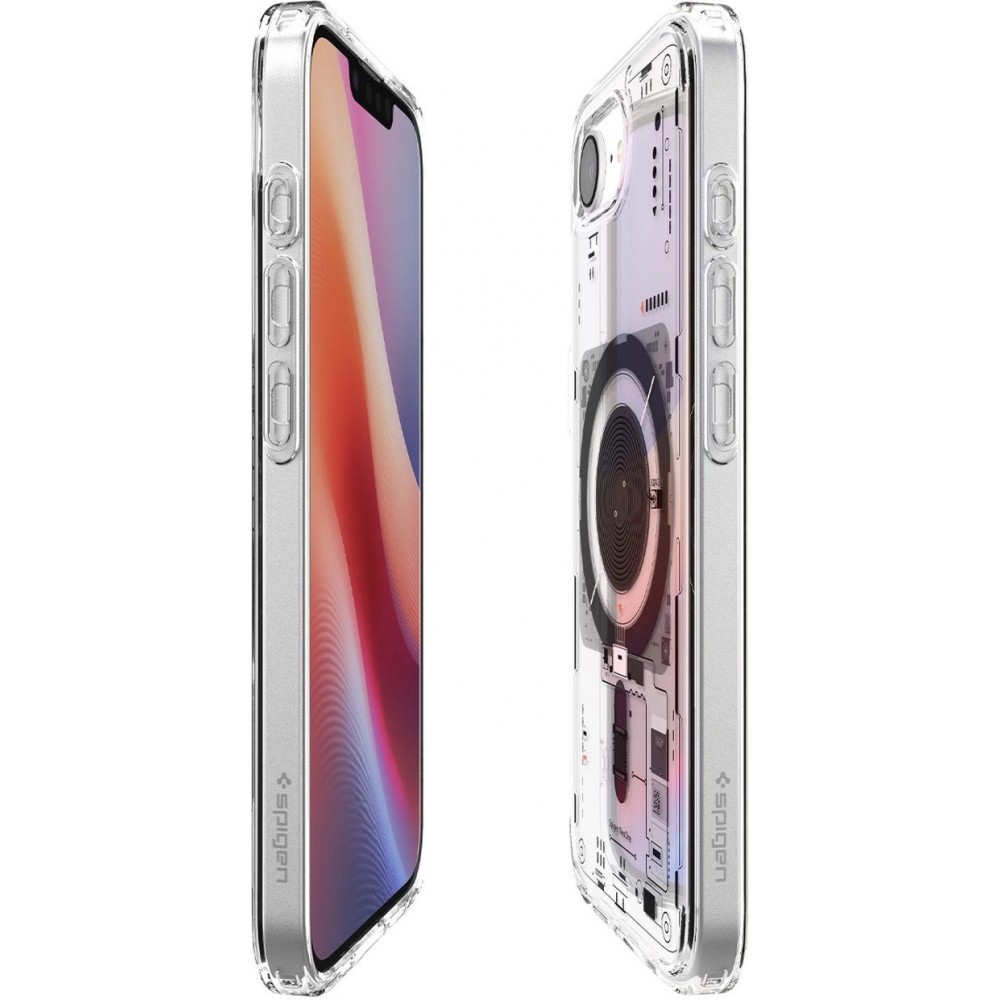 Coque iPhone 16e - Spigen Ultra Hybrid MagSafe Neo One - Transparent