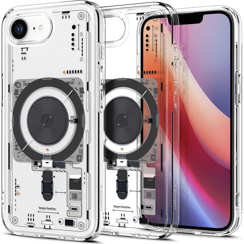 Coque iPhone 16e - Spigen Ultra Hybrid MagSafe Neo One - Transparent