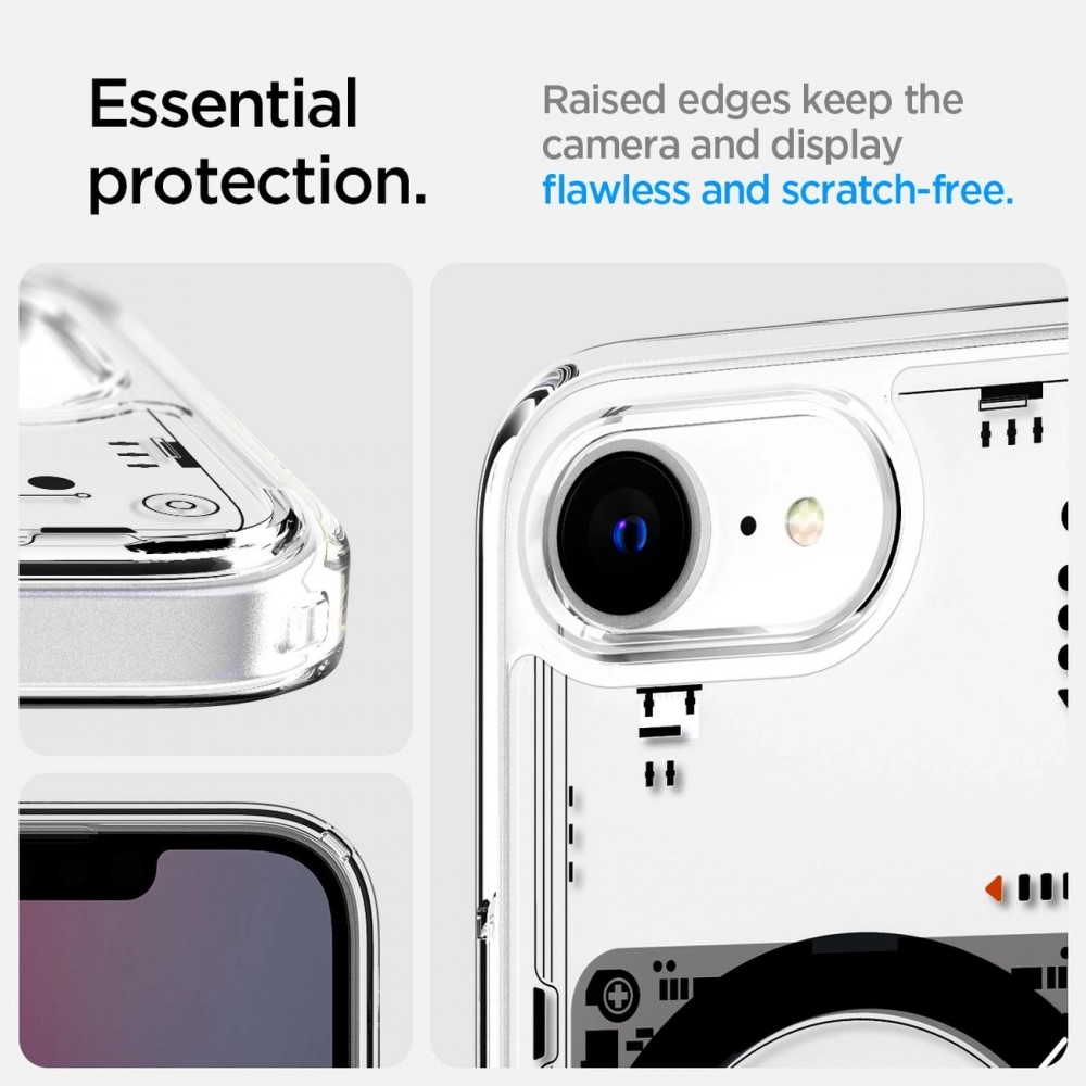 Coque iPhone 16e - Spigen Ultra Hybrid MagSafe Neo One - Transparent