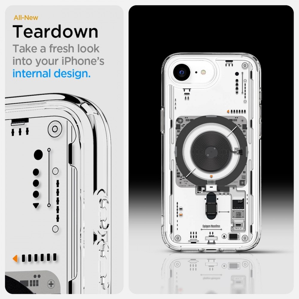Coque iPhone 16e - Spigen Ultra Hybrid MagSafe Neo One - Transparent