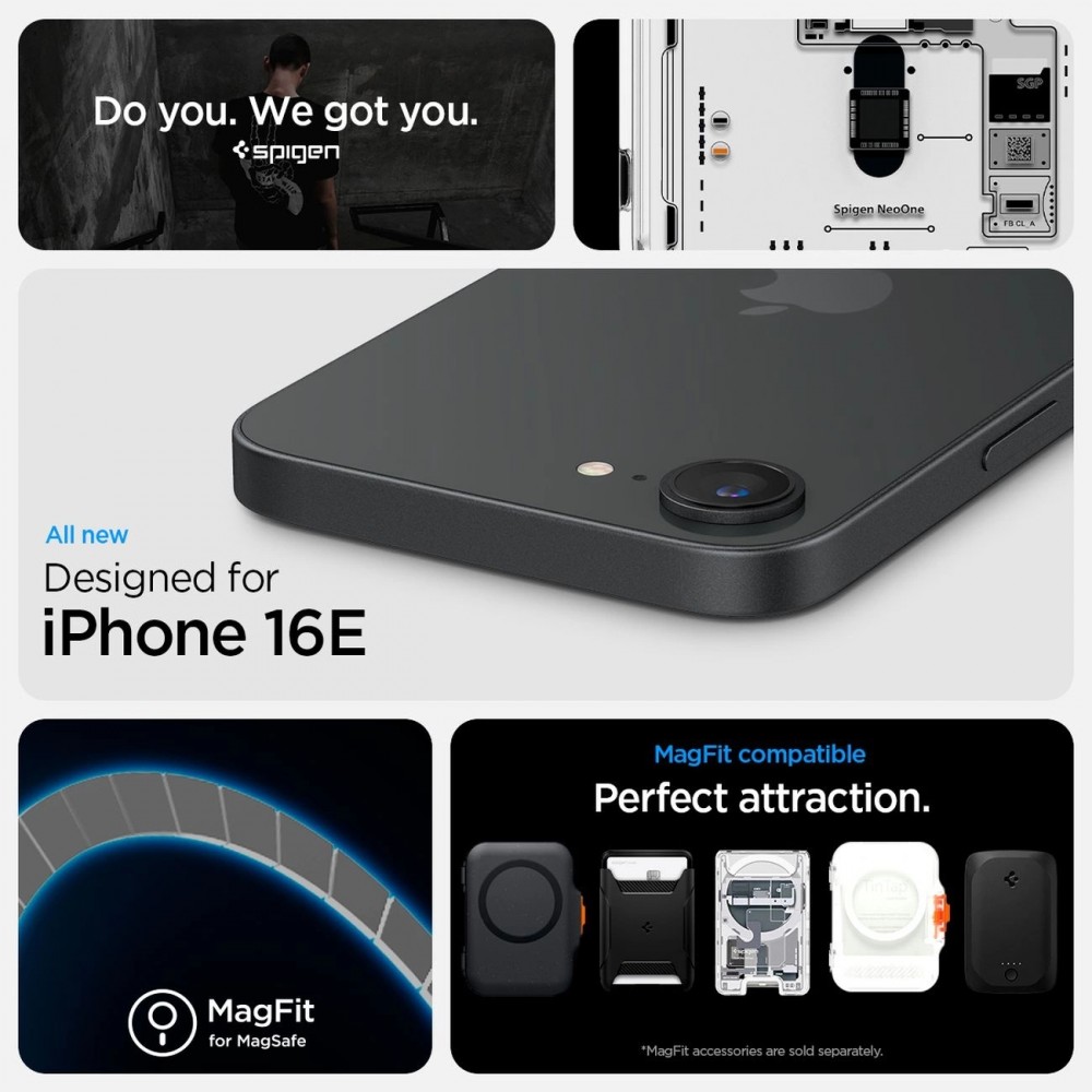 Coque iPhone 16e - Spigen Ultra Hybrid MagSafe Neo One - Transparent