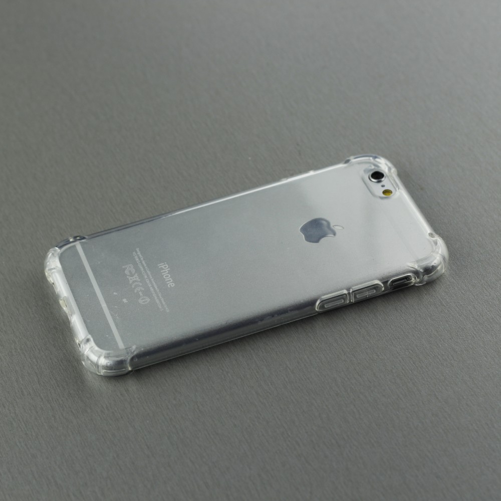 Hülle iPhone 6/6s - Gummi Transparent Gel Bumper mit extra Schutz für Ecken Antischock