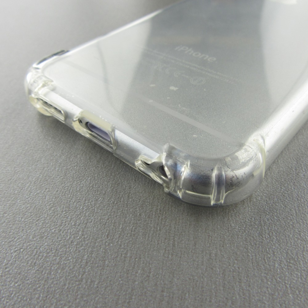 Hülle iPhone 6/6s - Gummi Transparent Gel Bumper mit extra Schutz für Ecken Antischock